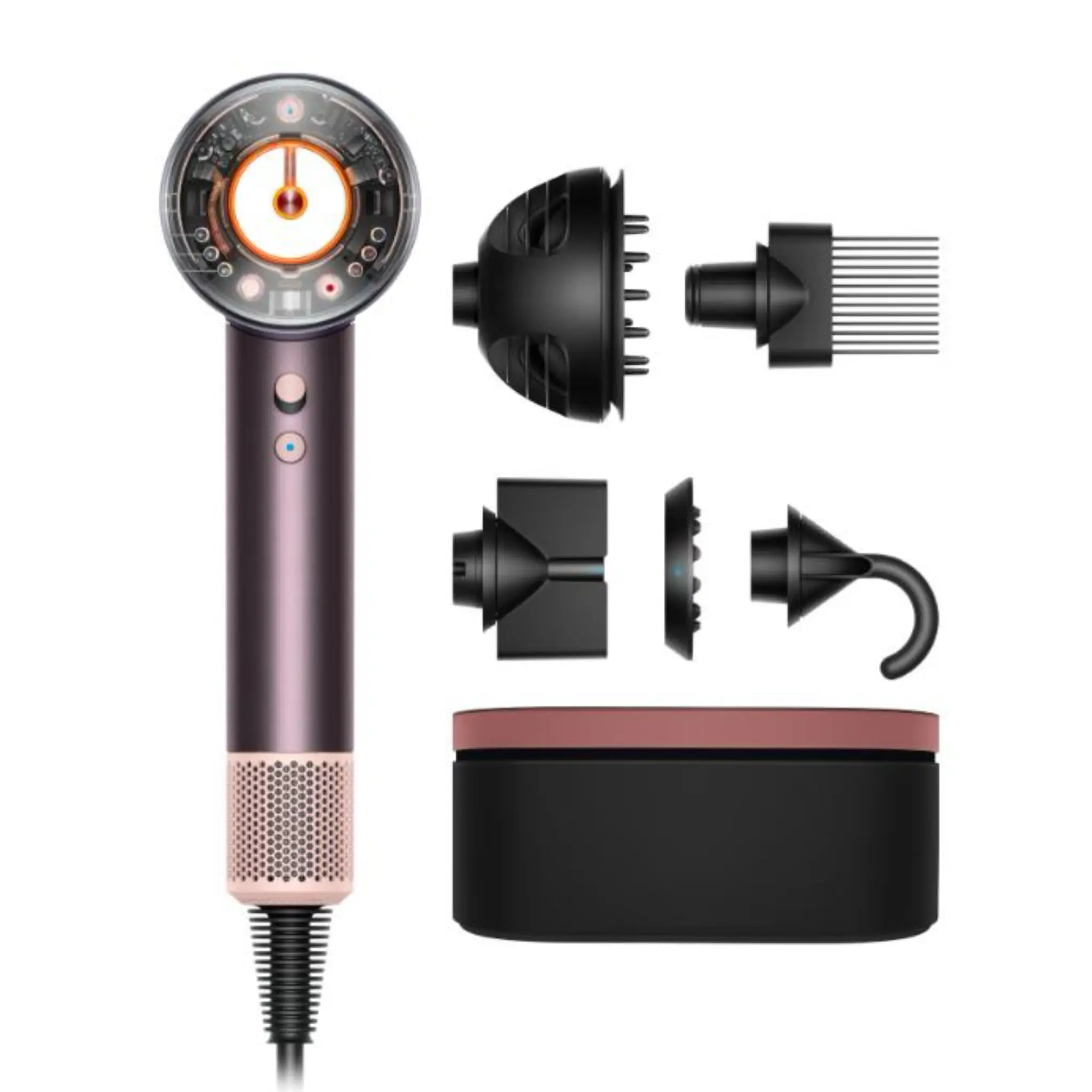 Фен Dyson Supersonic Hair Dryer HD16 Nural, Jasper Plum с кейсом