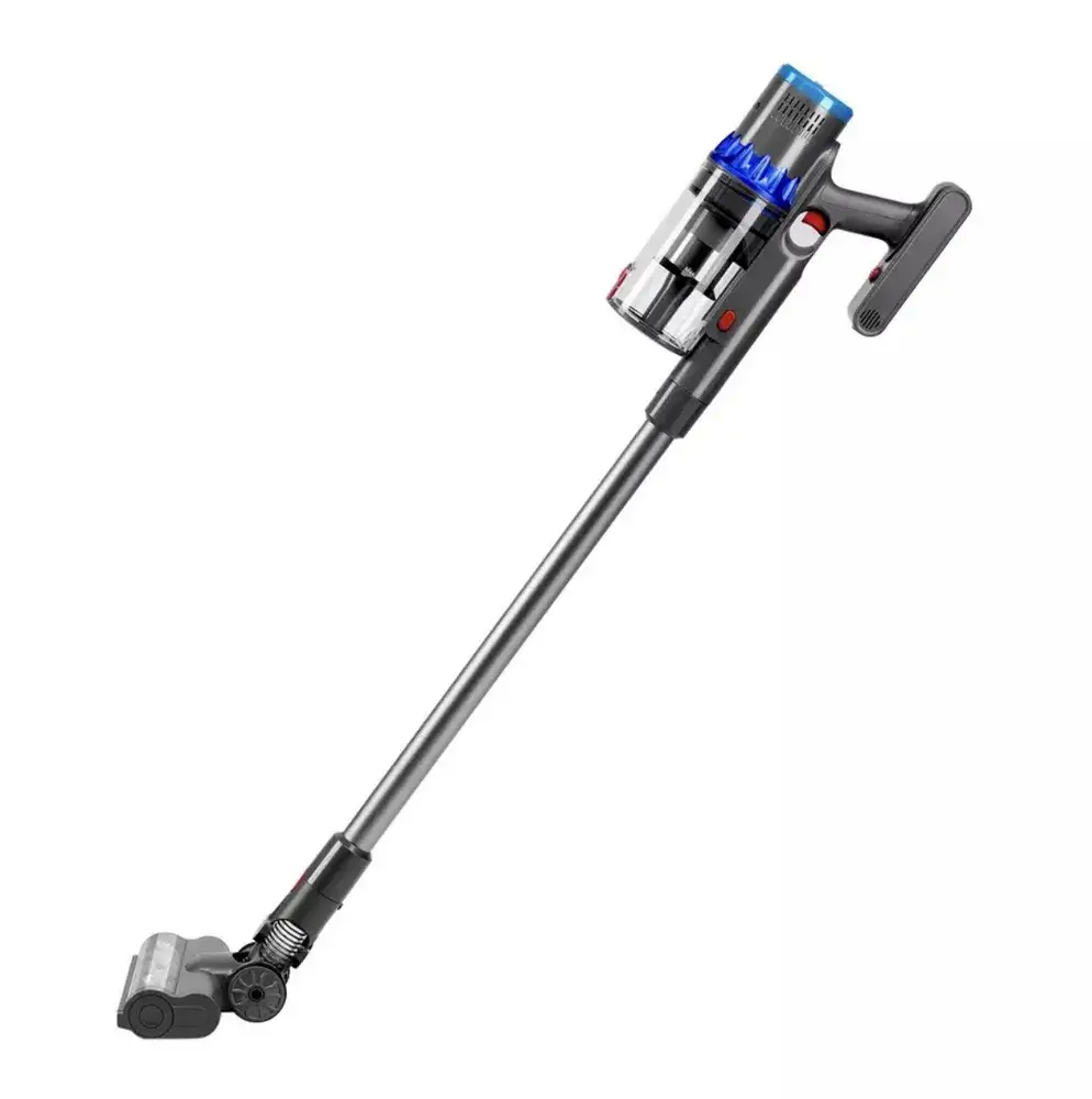 Вертикальный пылесос Dyson V15 Detected Fluffy Blue/Nickel, 8 насадок