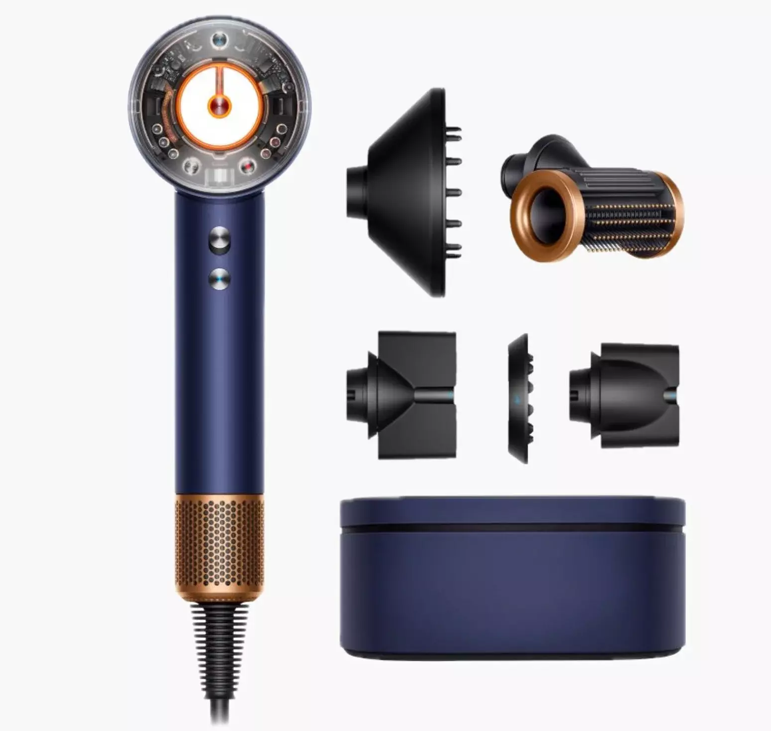 Фен Dyson Supersonic Hair Dryer HD16 Nural, Prussian Blue/Rich Copper с кейсом