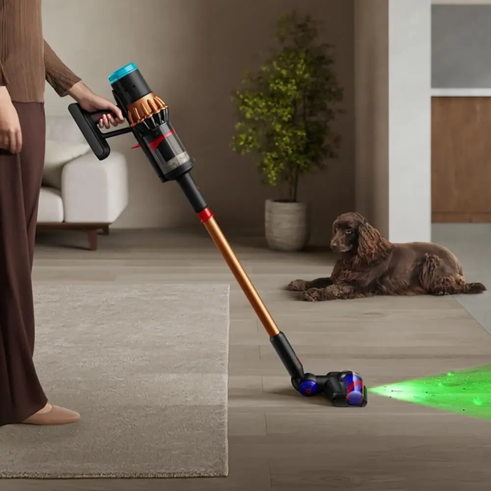 Вертикальный пылесос Dyson DS60 Piston Animal, Black/Copper, с напольной подставкой
